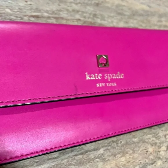 Kate Spade ♠️ fuchsia clutch - Picture 8 of 15